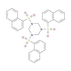 1,3,5-Triazine, hexahydro-1,3,5-tris(1-naphthalenylsulfonyl)-