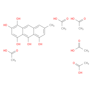 1,2,4,5,10-Anthracenepentol, 7-methyl-, pentaacetate