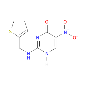 4(1H)-Pyrimidinone, 5-nitro-2-[(2-thienylmethyl)amino]-