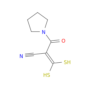 2-(pyrrolidine-1-carbonyl)-3,3-bis-sulfanyl-prop-2-enenitrile