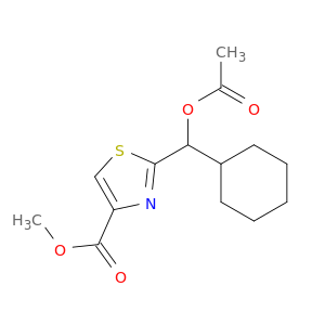 4-Thiazolecarboxylic acid, 2-[(acetyloxy)cyclohexylmethyl]-, methyl ester