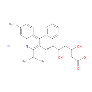 6-Heptenoic acid,3,5-dihydroxy-7-[7-methyl-2-(1-methylethyl)-4-phenyl-3-quinolinyl]-, sodiumsalt (1:1)