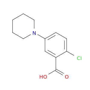 2-CHLORO-5-(1-PIPERIDINYL)BENZOIC ACID