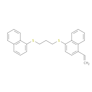 Naphthalene, 1-ethenyl-4-[[3-(1-naphthalenylthio)propyl]thio]-