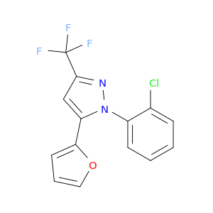 1-(2-氯苯基)-5-(Furan-2-基)-3-(三氟甲基)-1H-吡唑