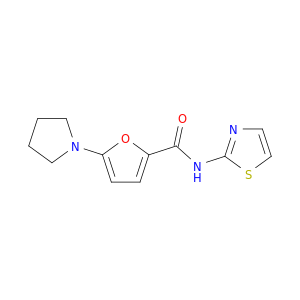 2-Furancarboxamide, 5-(1-pyrrolidinyl)-N-2-thiazolyl-