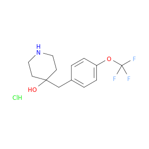 4-{[4-(trifluoromethoxy)phenyl]methyl}piperidin-4-ol hydrochloride