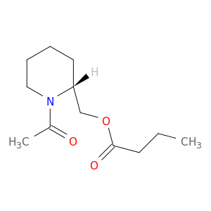 Butanoic acid, [(2R)-1-acetyl-2-piperidinyl]methyl ester