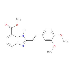 1H-Benzimidazole-4-carboxylicacid, 2-[2-(3,4-dimethoxyphenyl)ethenyl]-, methyl ester, (E)- (9CI)