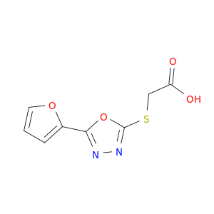 Acetic acid,2-[[5-(2-furanyl)-1,3,4-oxadiazol-2-yl]thio]-