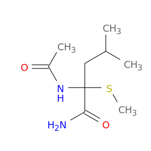 Pentanamide, 2-(acetylamino)-4-methyl-2-(methylthio)-