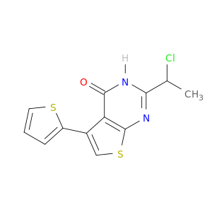 2-(1-Chloroethyl)-5-(thiophen-2-yl)-3H,4H-thieno[2,3-d]pyrimidin-4-one