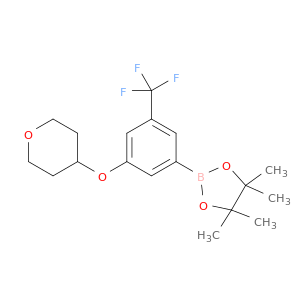 3-(Tetrahydropyran-4-yloxy)-5-trifluoromethylphenylboronic acid, pinacol ester