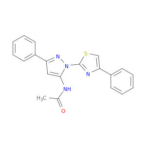 Acetamide,N-[3-phenyl-1-(4-phenyl-2-thiazolyl)-1H-pyrazol-5-yl]-