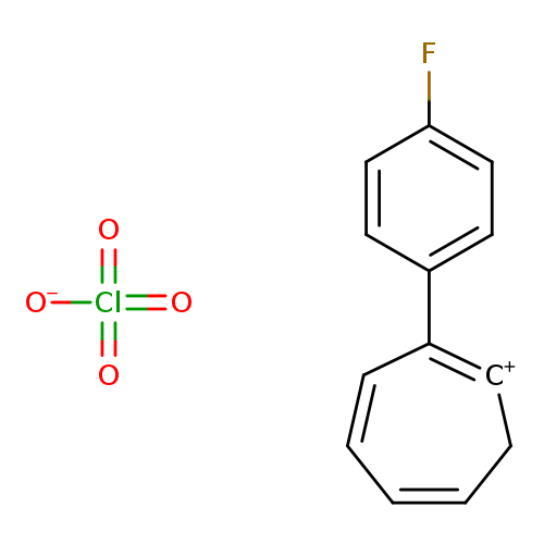 Cycloheptatrienylium, (4-fluorophenyl)-, perchlorate