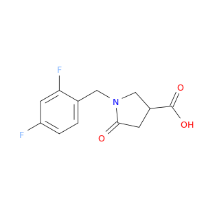 3-吡咯烷羧酸,1-[(2,4-二氟苯基)甲基]-5-氧代-