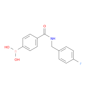 4-(4-氟苄氨基甲酰基)苯基硼酸