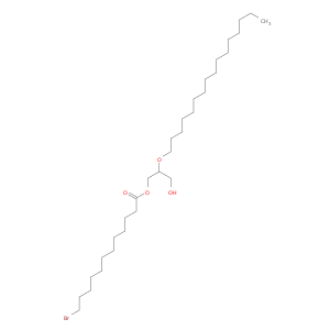 Dodecanoic acid, 12-bromo-, 2-(hexadecyloxy)-3-hydroxypropyl ester