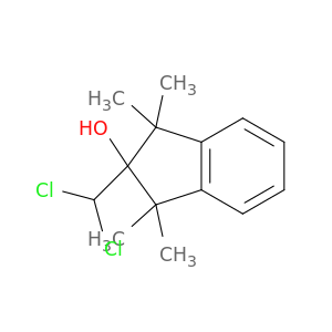 1H-Inden-2-ol, 2-(dichloromethyl)-2,3-dihydro-1,1,3,3-tetramethyl-