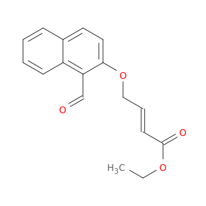 2-Butenoic acid, 4-[(1-formyl-2-naphthalenyl)oxy]-, ethyl ester, (E)-