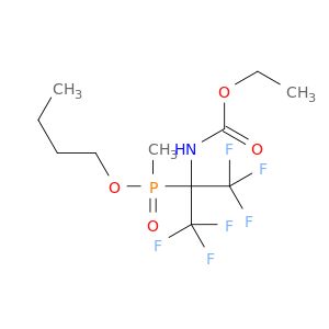 butyl 1-((ethoxycarbonyl)amino)-2,2,2-trifluoro-1-(trifluoromethyl)ethyl(methyl)phosphinate