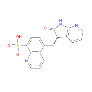 8-Quinolinesulfonicacid, 5-[(1,2-dihydro-2-oxo-3H-pyrrolo[2,3-b]pyridin-3-ylidene)methyl]-