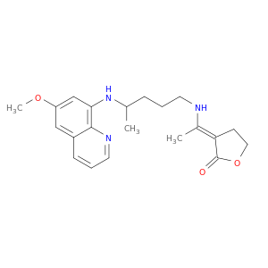 (3E)-3-[1-[4-[(6-METHOXY(QUINOLIN-8-YL))AMINO]PENTYLAMINO]ETHYLIDENE]OXOLAN-2-ONE