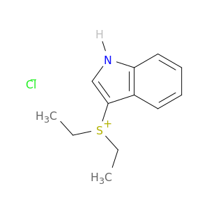 Sulfonium, diethyl-1H-indol-3-yl-, chloride