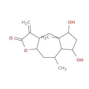 5,7-dihydroxy-4a,8-dimethyl-3-methylenedecahydroazuleno[6,5-b]furan-2(3h)-one