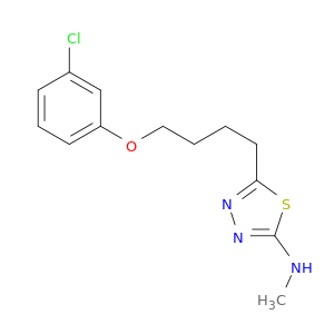 1,3,4-Thiadiazol-2-amine, 5-[4-(3-chlorophenoxy)butyl]-N-methyl-