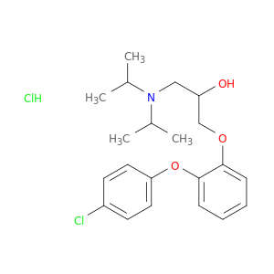2-Propanol,1-[bis(1-methylethyl)amino]-3-[2-(4-chlorophenoxy)phenoxy]-, hydrochloride(1:1)
