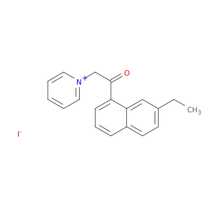 Pyridinium, 1-[2-(7-ethyl-1-naphthalenyl)-2-oxoethyl]-, iodide