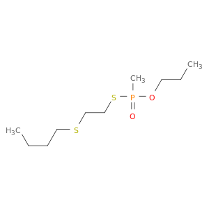 Phosphonothioic acid, methyl-, S-[2-(butylthio)ethyl] O-propyl ester