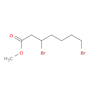 Heptanoic acid, 3,7-dibromo-, methyl ester