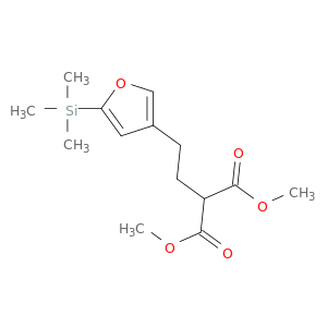 Propanedioic acid, [2-[5-(trimethylsilyl)-3-furanyl]ethyl]-, dimethyl ester