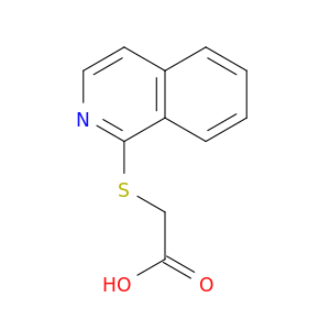 2-(isoquinolin-1-ylsulfanyl)acetic Acid