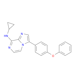 Imidazo[1,2-a]pyrazin-8-amine, N-cyclopropyl-3-(4-phenoxyphenyl)-