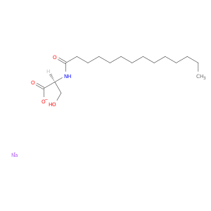 丝氨酸,N-(1-氧运动四乙二基)-,单钠盐