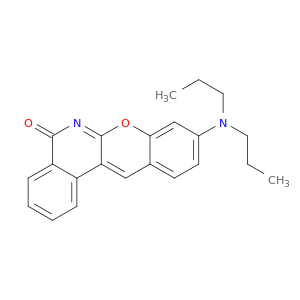 5H-[1]Benzopyrano[2,3-c]isoquinolin-5-one, 9-(dipropylamino)-