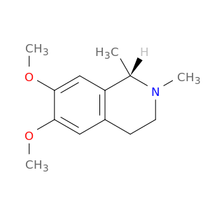 Isoquinoline, 1,2,3,4-tetrahydro-6,7-dimethoxy-1,2-dimethyl-, (S)-