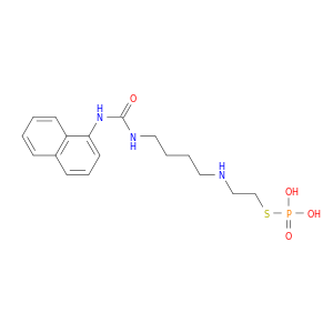 Urea, N-1-naphthalenyl-N'-[4-[[2-(phosphonothio)ethyl]amino]butyl]-