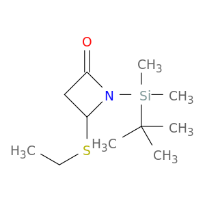 2-Azetidinone, 1-[(1,1-dimethylethyl)dimethylsilyl]-4-(ethylthio)-