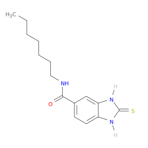 1H-Benzimidazole-5-carboxamide, N-heptyl-2,3-dihydro-2-thioxo-