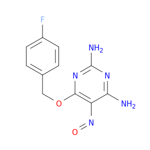 2,4-Pyrimidinediamine, 6-[(4-fluorophenyl)methoxy]-5-nitroso-
