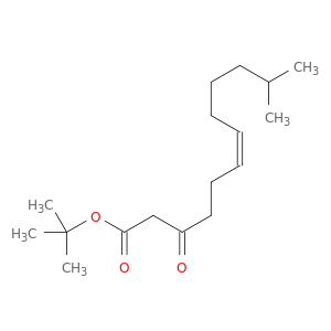 6-Dodecenoic acid, 11-methyl-3-oxo-, 1,1-dimethylethyl ester, (Z)-