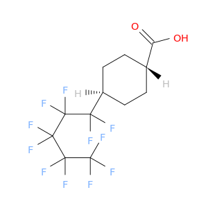 Cyclohexanecarboxylic acid, 4-(undecafluoropentyl)-, trans-