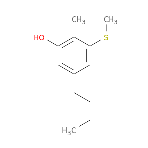 Phenol, 5-butyl-2-methyl-3-(methylthio)-