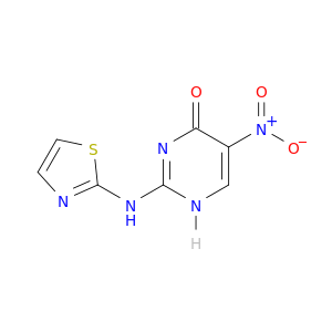 4(1H)-Pyrimidinone, 5-nitro-2-(2-thiazolylamino)-