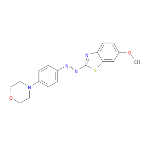 Benzothiazole, 6-methoxy-2-[[4-(4-morpholinyl)phenyl]azo]-