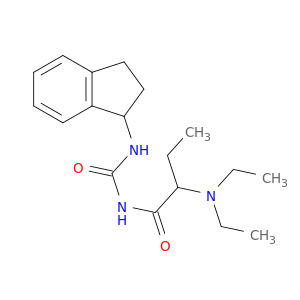 Butanamide, 2-(diethylamino)-N-[[(2,3-dihydro-1H-inden-1-yl)amino]carbonyl]-
